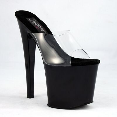 PLEASER TABOO 701 CLEAR/BLACK