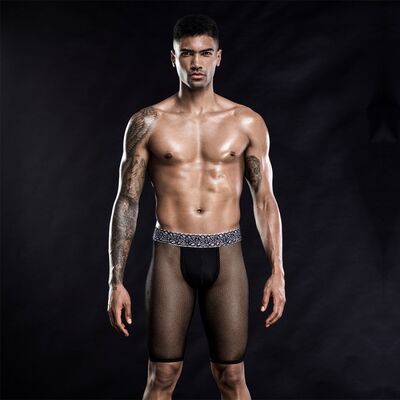 MEN'S LONG FISHNET BOXERS