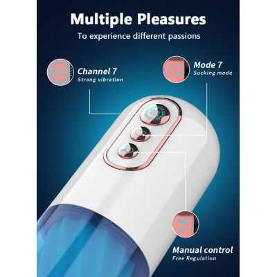 FOXSHOW MASTURBATOR 7 VIBRATION AND SUCKING MODES