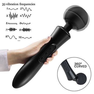 ULTRA POWERFUL MASSAGER -BIG USB BLACK 20 FUNCTION