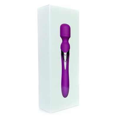SILICONE DUAL MASSAGER USB 7+7 FUNCTION PURPLE
