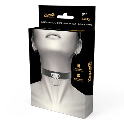 ΚΟΛΑΡΟ FETISH COLLAR BLACK WITH RING