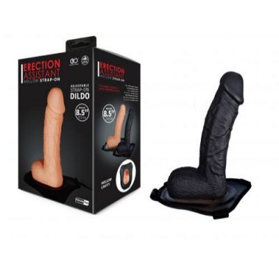 STRAP-ON DILDO ERECTION ASSISTANT 8.5 BLACK