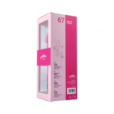 Nº 67 REALISTIC SILICONE VIBRATOR - PINK