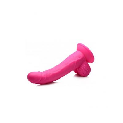 POP PECKERS REALISTIC DILDO W/ TESTICLES 19 CM PINK