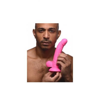 POP PECKERS REALISTIC DILDO W/ TESTICLES 19 CM PINK