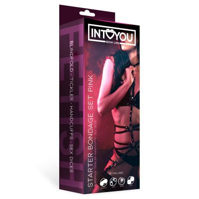 INTOYOU BDSM LINE STARTERS BONDAGE SET 4 PIECES PINK