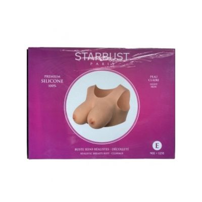 STARBUST REALISTIC TOP WITH BOOBS PREMIUM SILICONE  SIZE L CUP E