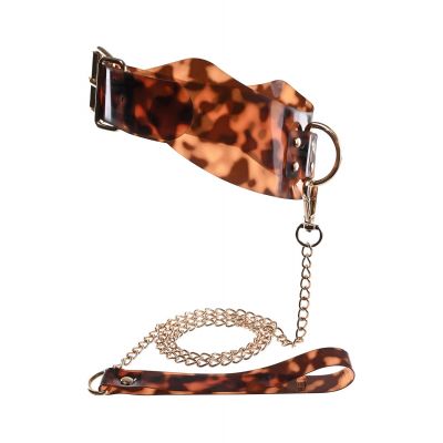 SPORTSHEETS AMBER COLLAR AND LEASH ANIMAL