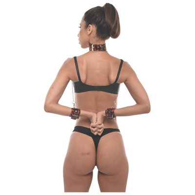 SPORTSHEETS AMBER NECK AND WRIST RESTRAINT ANIMAL