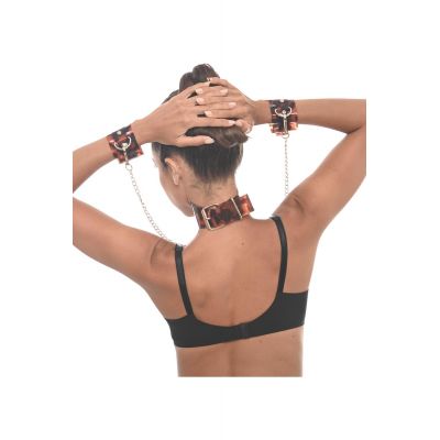 SPORTSHEETS AMBER NECK AND WRIST RESTRAINT ANIMAL