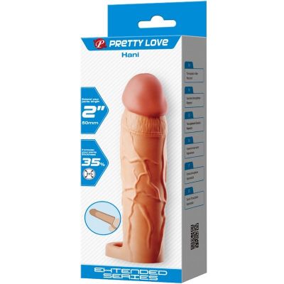 PRETTY LOVE - HANI PENIS EXTENDER COVER FLESH