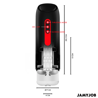 JAMYJOB - PHANTOM AUTOMATIC VAGINA MASTURBATOR 5 STIMULATING WAVES AND THRUST MODES
