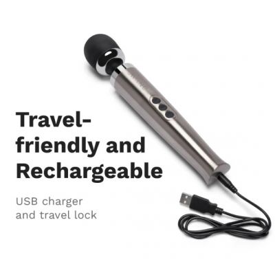 LE WAND DIE CAST RECHARGEABLE VIBRATING MASSAGER SILVER