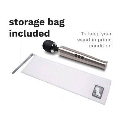 LE WAND DIE CAST RECHARGEABLE VIBRATING MASSAGER SILVER