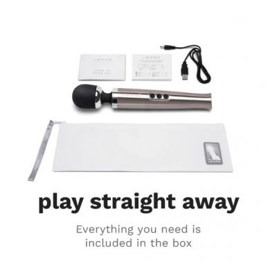 LE WAND DIE CAST RECHARGEABLE VIBRATING MASSAGER SILVER