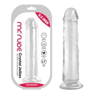 REALISTIC PENIS CRYSTAL JELLIES CLEAR 21.6 CM