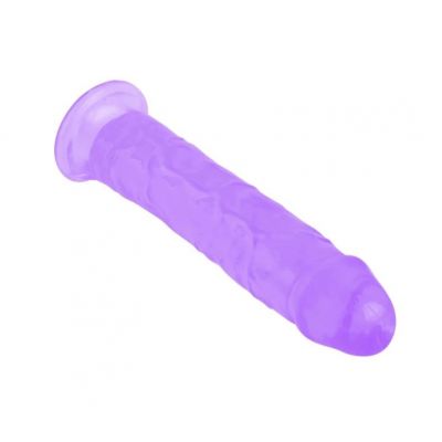 REALISTIC PENIS CRYSTAL JELLIES PURPLE 21.6 CM
