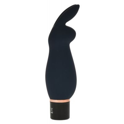 MINI STRONG VIBRATOR RABBIT 10 MODES USB DARK BLUE 13 CM
