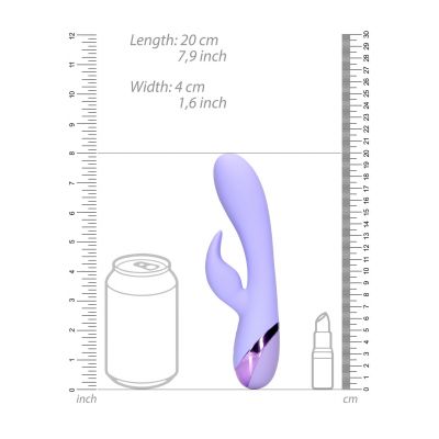 SMOOTH SILICONE RABBIT VIBRATOR - DIGITAL LAVENDER -LOVELINE