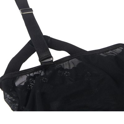 SUBBLIME - TEDDY WITH GARTER STRAP DETAIL CHEST BLACK