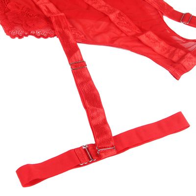 SUBBLIME - TEDDY WITH GARTER STRAP DETAIL CHEST RED