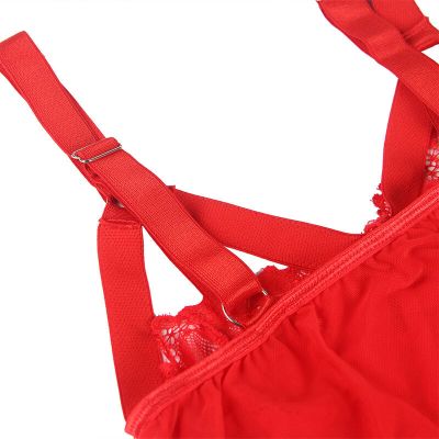 SUBBLIME - TEDDY WITH GARTER STRAP DETAIL CHEST RED