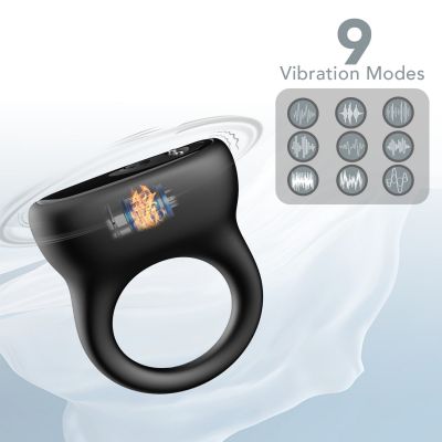 ORING BLACK, 9 VIBRATION FUNCTIONS