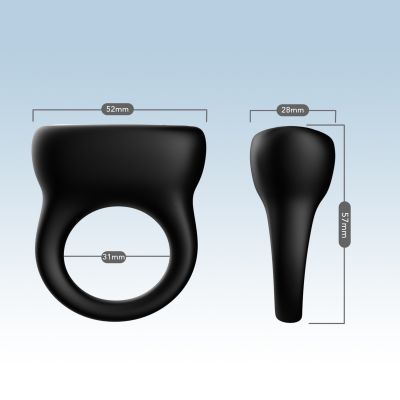 ORING BLACK, 9 VIBRATION FUNCTIONS