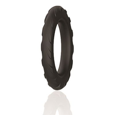 TYRE PENIS RING, LIQUID SILICONE, BLACK, GUILTY TOYS, MIGHTY WARRIOR