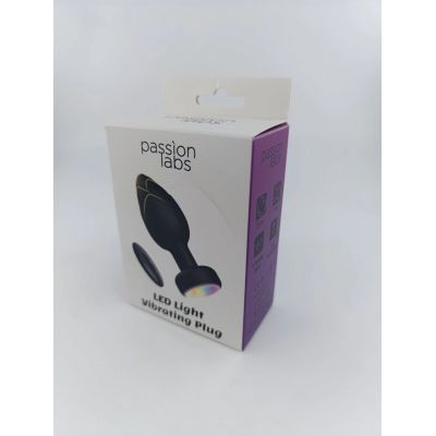 LED LIGHT VIBRATING ANAL PLUG WHIT REMOTE CONTROL- PASSION LABS