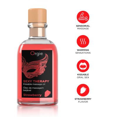 ORGIE KISSABLE MASSAGE SET STRAWBERRY