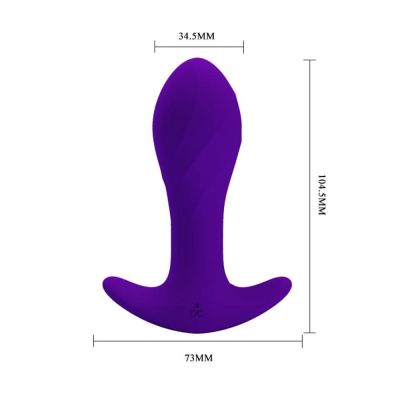 PRETTY LOVE MORTON ANAL PLUG MASSAGER PURPLE