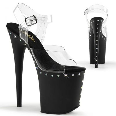 PLEASER FLAMINGO 808 WITH AB RHINESTONES