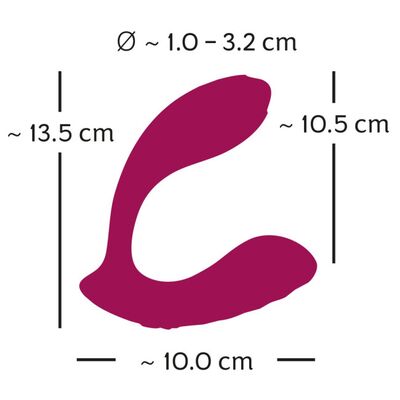 ROSENROT BENDABLE RC PANTY VIBE RED-YOU2TOYS