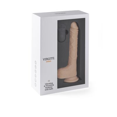 REALISTIC UP AND DOWN VIBRATOR "R14" 23CM W/ REMOTE CONTROL