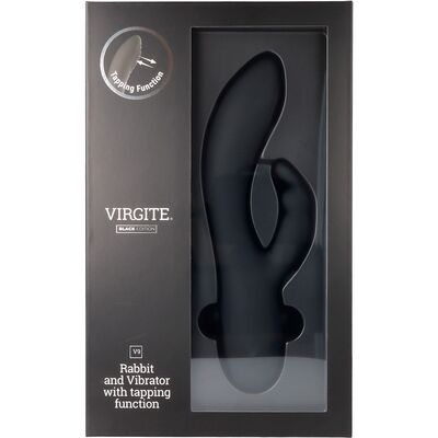 V9 BLACK RECHARGEABLE TAPPING VIBRATOR