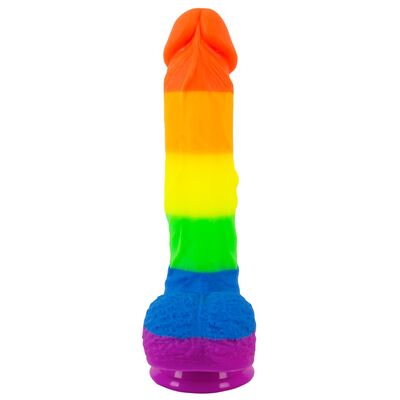PRIDE! RAINBOW DILDO WITH SUCTION CUP – YOU2TOYS