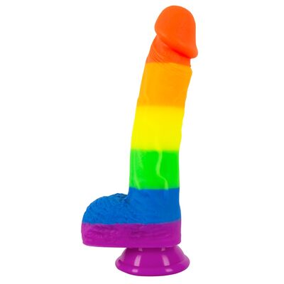 PRIDE! RAINBOW DILDO WITH SUCTION CUP – YOU2TOYS