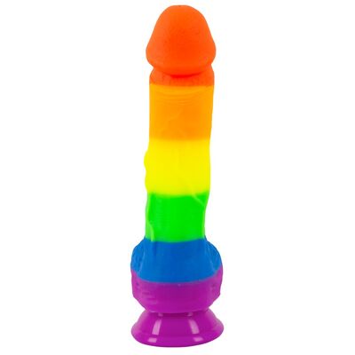 PRIDE! RAINBOW DILDO WITH SUCTION CUP – YOU2TOYS