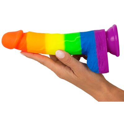 PRIDE! RAINBOW DILDO WITH SUCTION CUP – YOU2TOYS