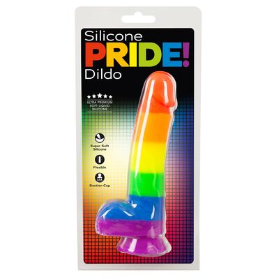 PRIDE! RAINBOW DILDO WITH SUCTION CUP – YOU2TOYS