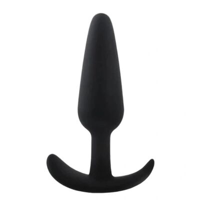 ANAL PLUG THIAGO SMALL SILICONE BLACK 8.4 CM