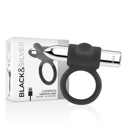 BLACK & SILVER – CAMERON RECHARGEABLE RING SILVER