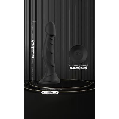 OPTIMUS BLACK VIBRATING SILICONE DILDO ΜΕ ΤΗΛΕΧΕΙΡΙΣΤΉΡΙΟ