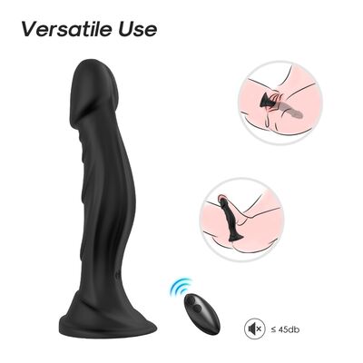 OPTIMUS BLACK VIBRATING SILICONE DILDO ΜΕ ΤΗΛΕΧΕΙΡΙΣΤΉΡΙΟ