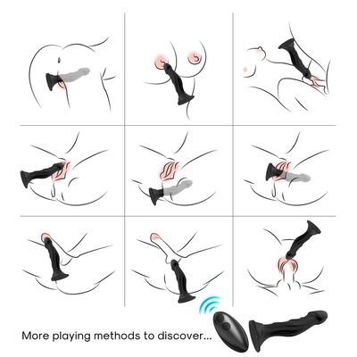 OPTIMUS BLACK VIBRATING SILICONE DILDO ΜΕ ΤΗΛΕΧΕΙΡΙΣΤΉΡΙΟ