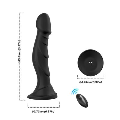OPTIMUS BLACK VIBRATING SILICONE DILDO ΜΕ ΤΗΛΕΧΕΙΡΙΣΤΉΡΙΟ