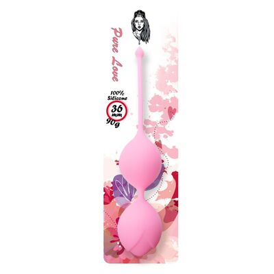 SILICONE KEGEL BALLS 36MM 90G PINK