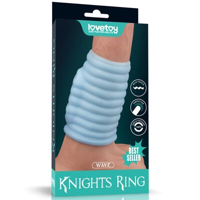 VIBRATING WAVE KNIGHTS RING (BLUE) IV